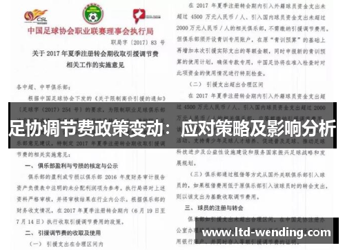 足协调节费政策变动：应对策略及影响分析